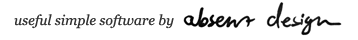 Useful simple software by absent design